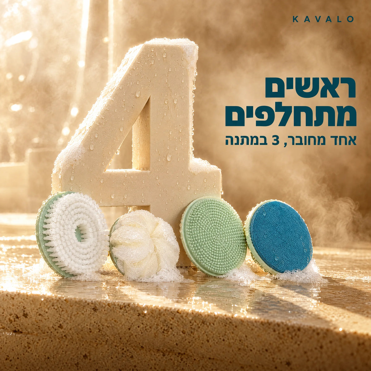 Kavalo מברשת גוף חשמלית